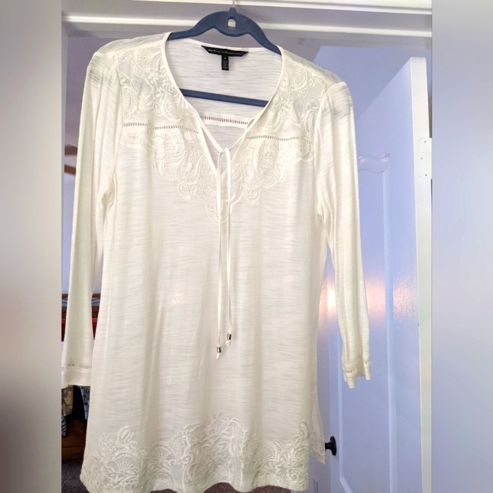 White House Black Market Long Sleeve Top Size S